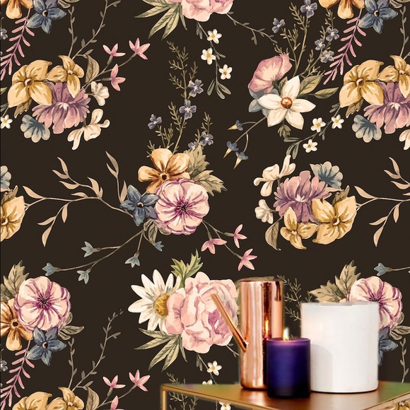 🆕Floral peel & Stick Wallpaper 5 sheets - Picture 2 of 4